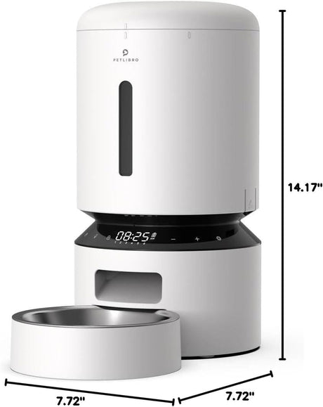 Petlibro Granary Automatic Pet Feeder, 5G Wi-Fi, 5L, Low Food Sensor, White - Certified Refurbished