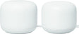 Google Nest Wi-Fi AC2200 Mesh Router with Google Assistant, Smart Tech, 3800 Sq. Ft. Coverage Area, 2-Pack, Snow - Refurbished