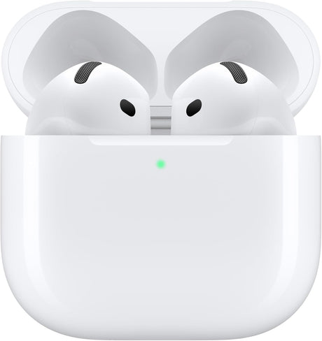 Apple AirPods 4 Wireless Earbuds, Active Noise Cancellation, Adaptive, Transparency Mode, Personalized Spatial Audio, USB-C Charging Case