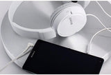 Sony ZX Series Extra Bass Smartphone Headset with Mic, White