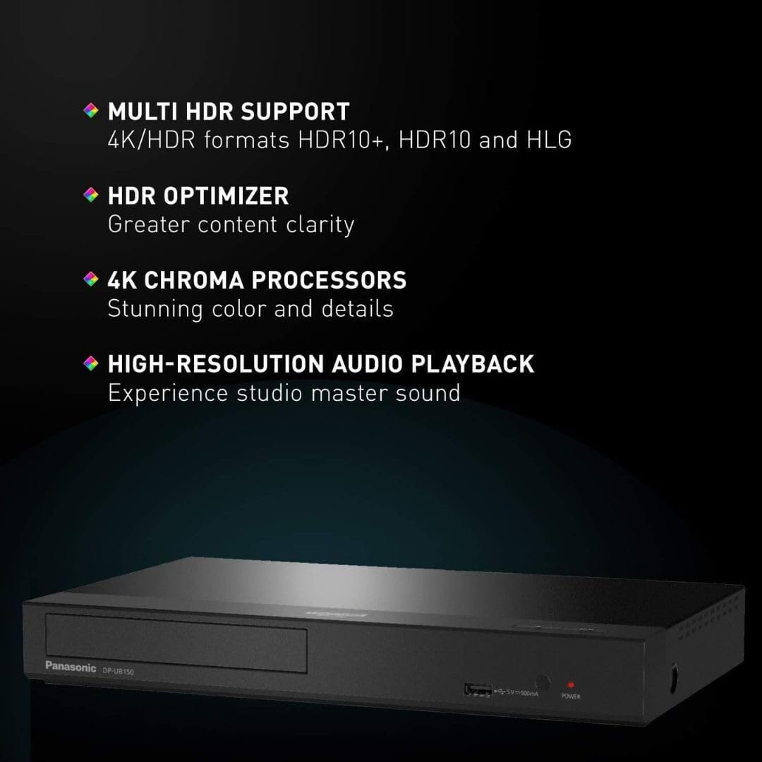 Panasonic Ultra HD 4K Blu-ray Disc Player - Refurbished