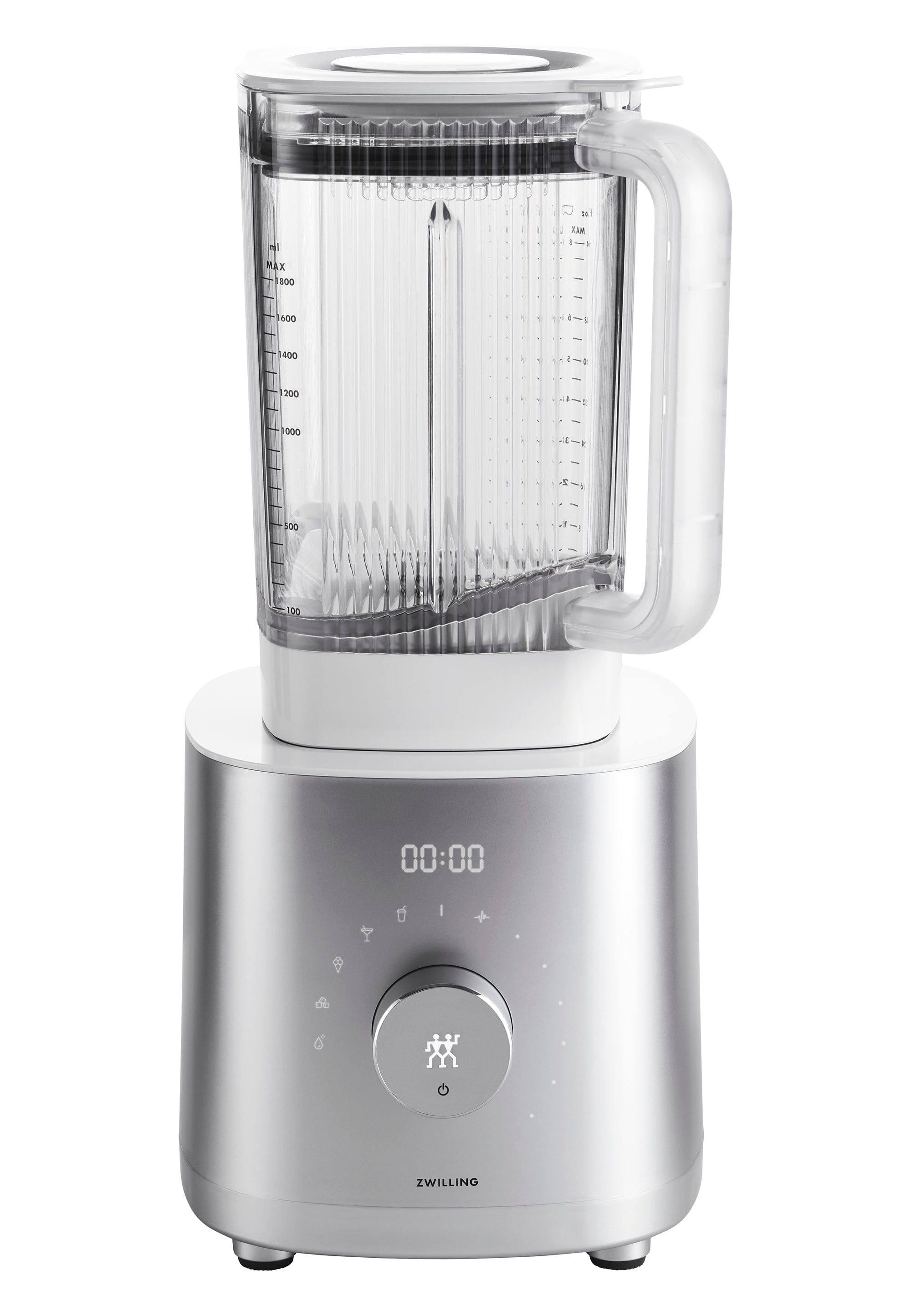 Zwilling Enfinigy 64-oz. Countertop Power Blender, Smoothie Blender, Crush Ice, Frozen Desserts, Silver