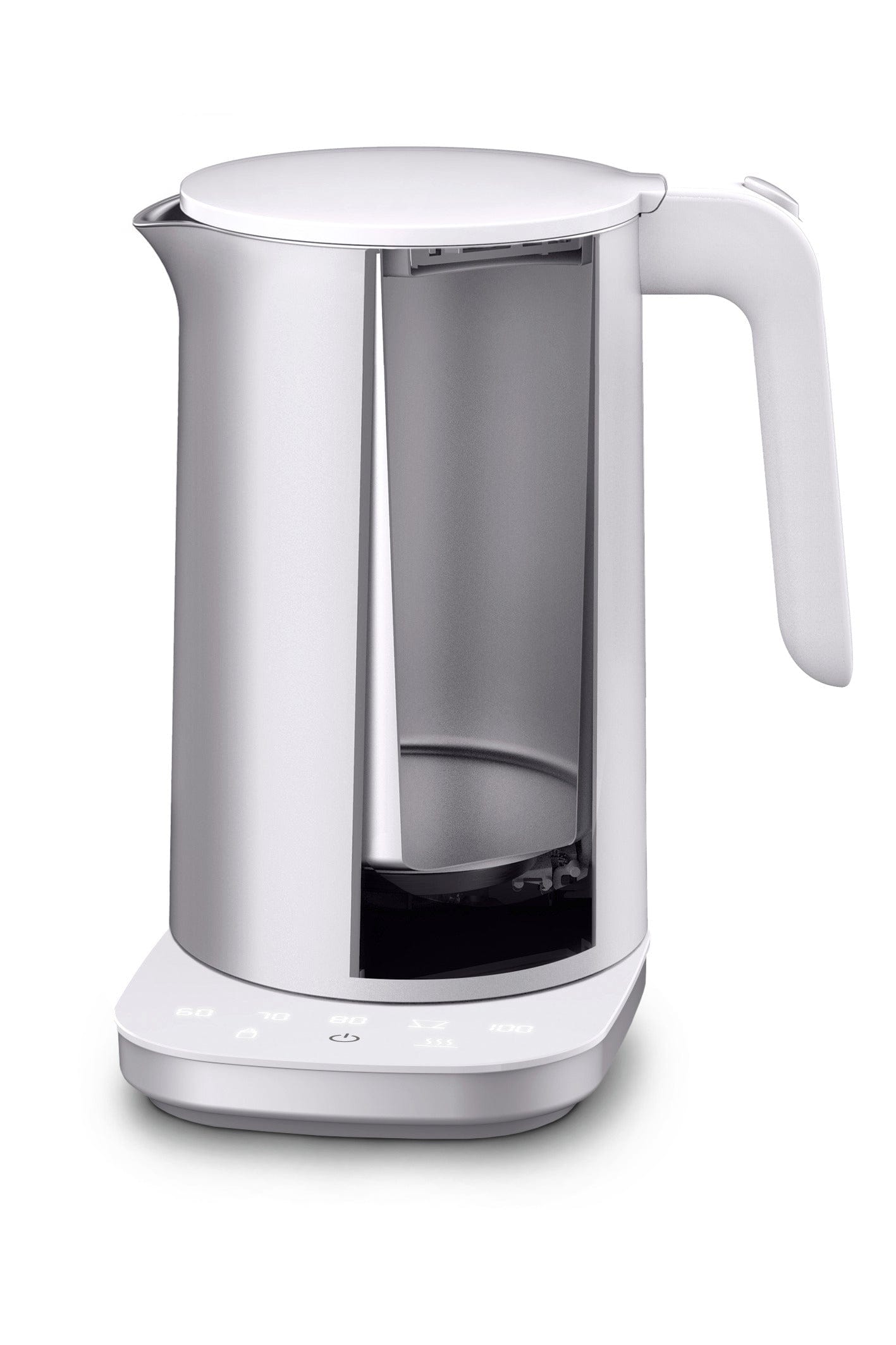 Zwilling Enfinigy 1.5-Liter Cool Touch Stainless Steel Electric Kettle Pro, Tea Kettle, Silver