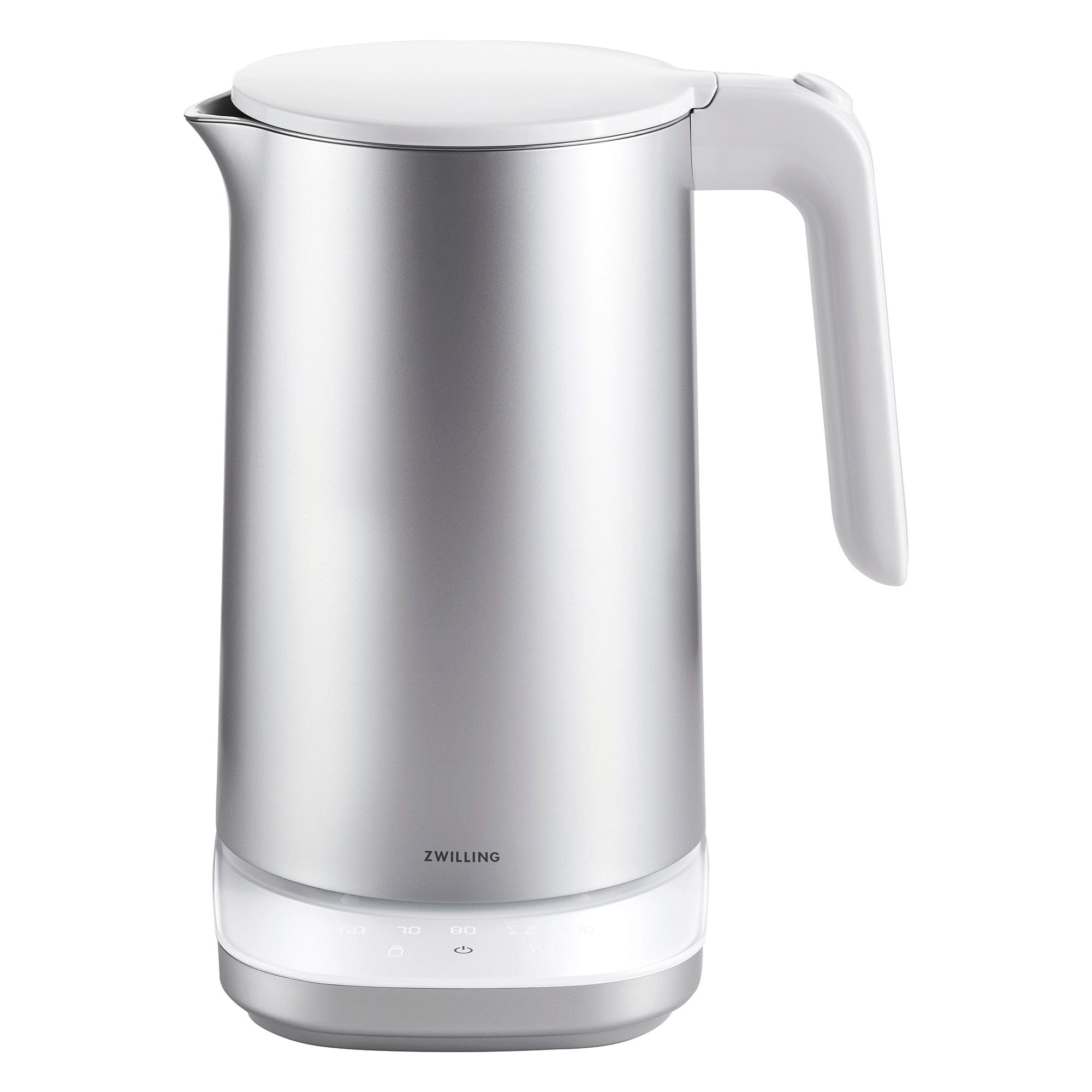 Zwilling Enfinigy 1.5-Liter Cool Touch Stainless Steel Electric Kettle Pro, Tea Kettle, Silver