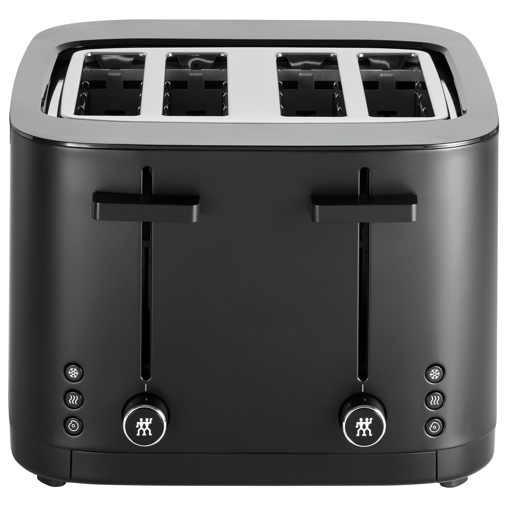 Zwilling Enfinigy, 4-Slice Toaster with 4 Slots, Extra Wide 1.5" Slots for Bagels and Toast, Black