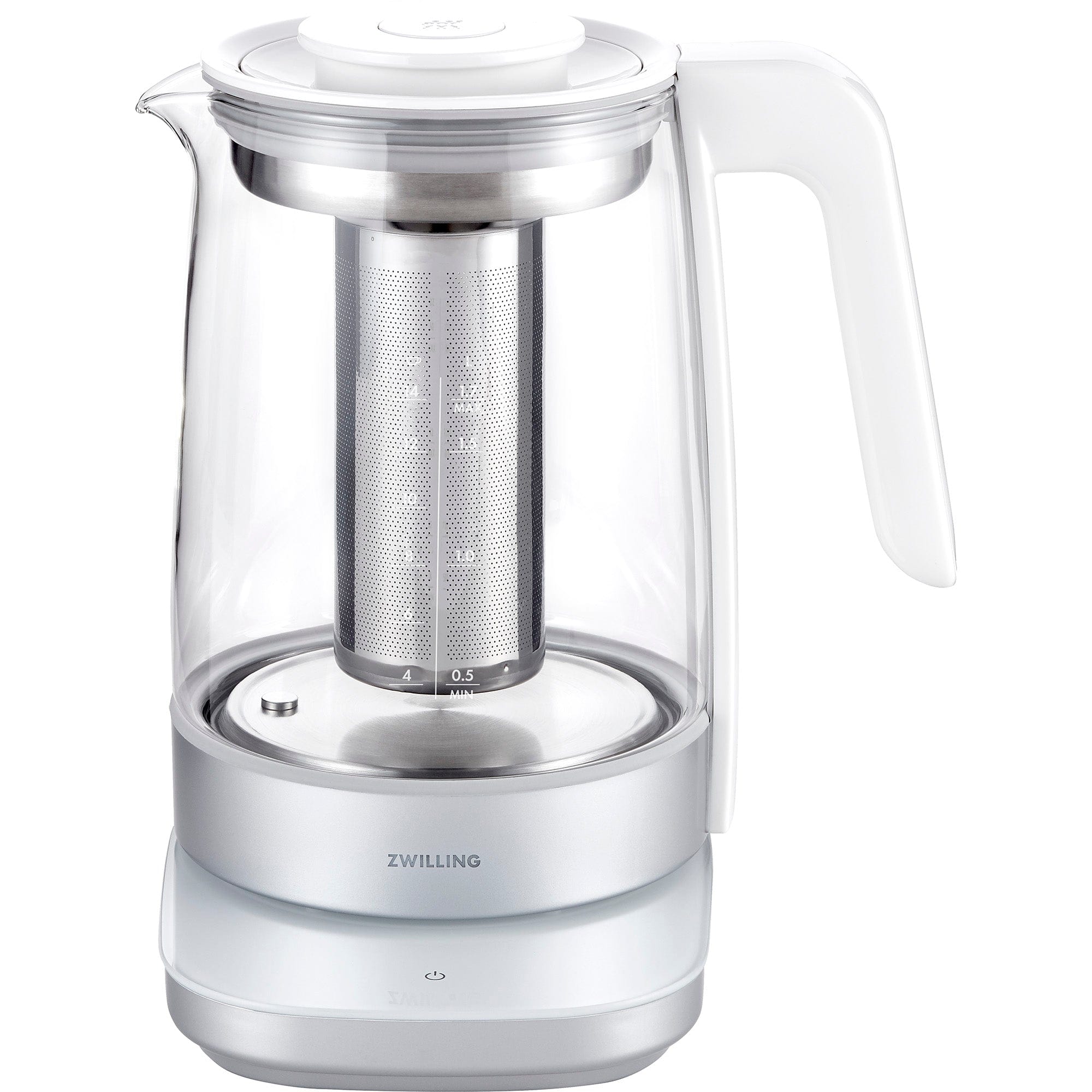 Zwilling Enfinigy Glass Kettle, Tea Kettle, Silver