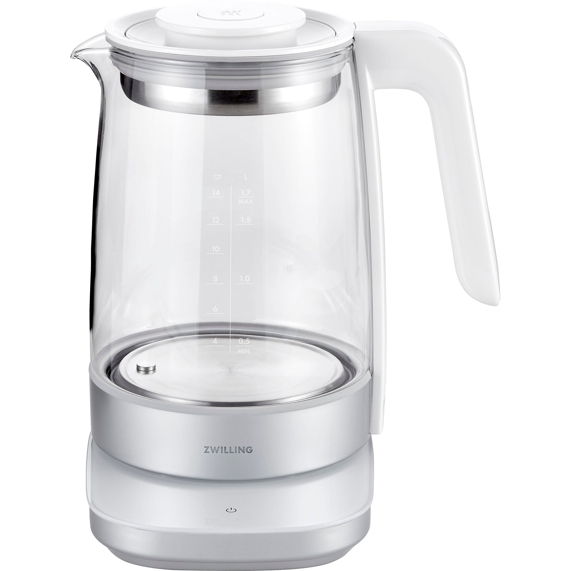 Zwilling Enfinigy Glass Kettle, Tea Kettle, Silver