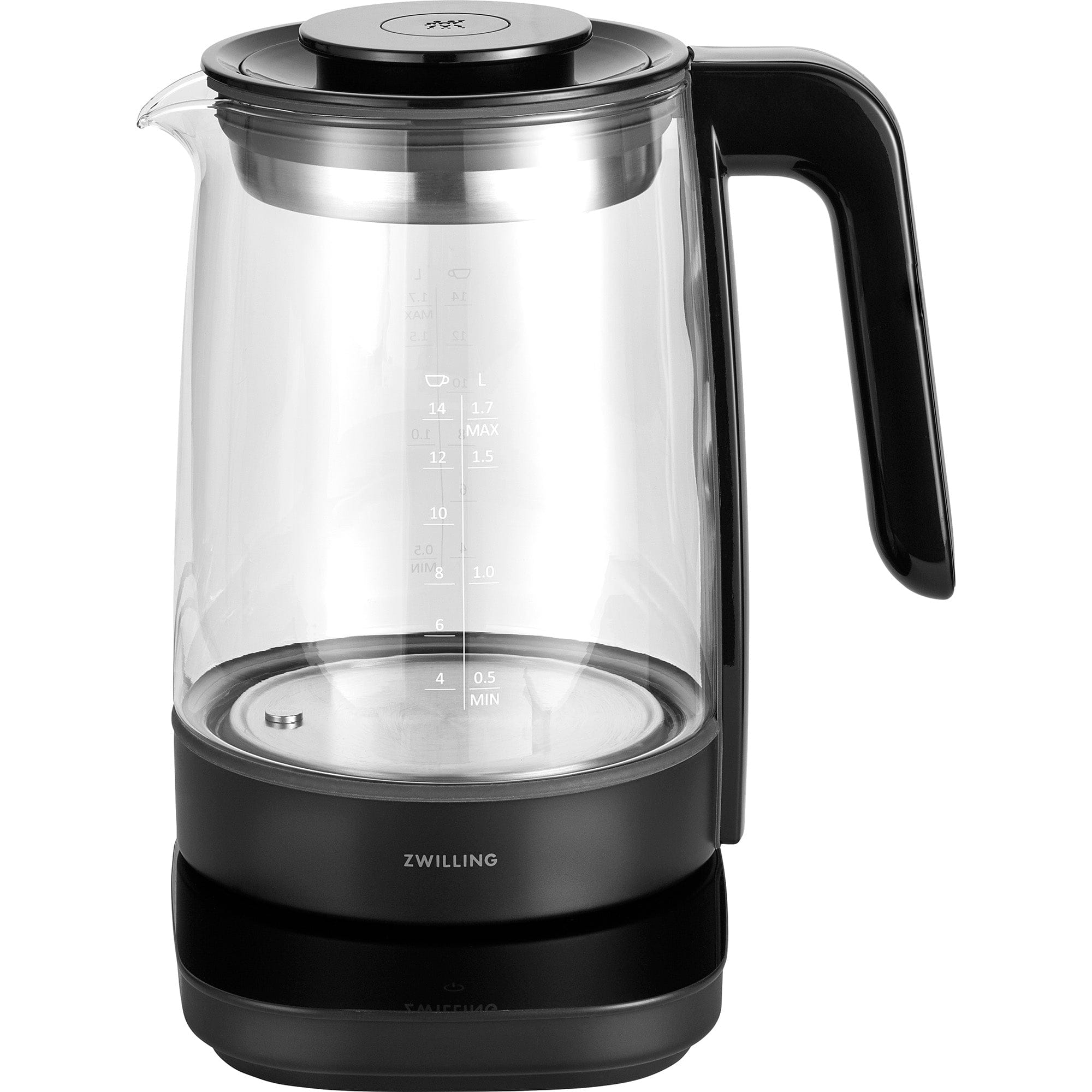 Zwilling Enfinigy Glass Kettle, Tea Kettle, Black