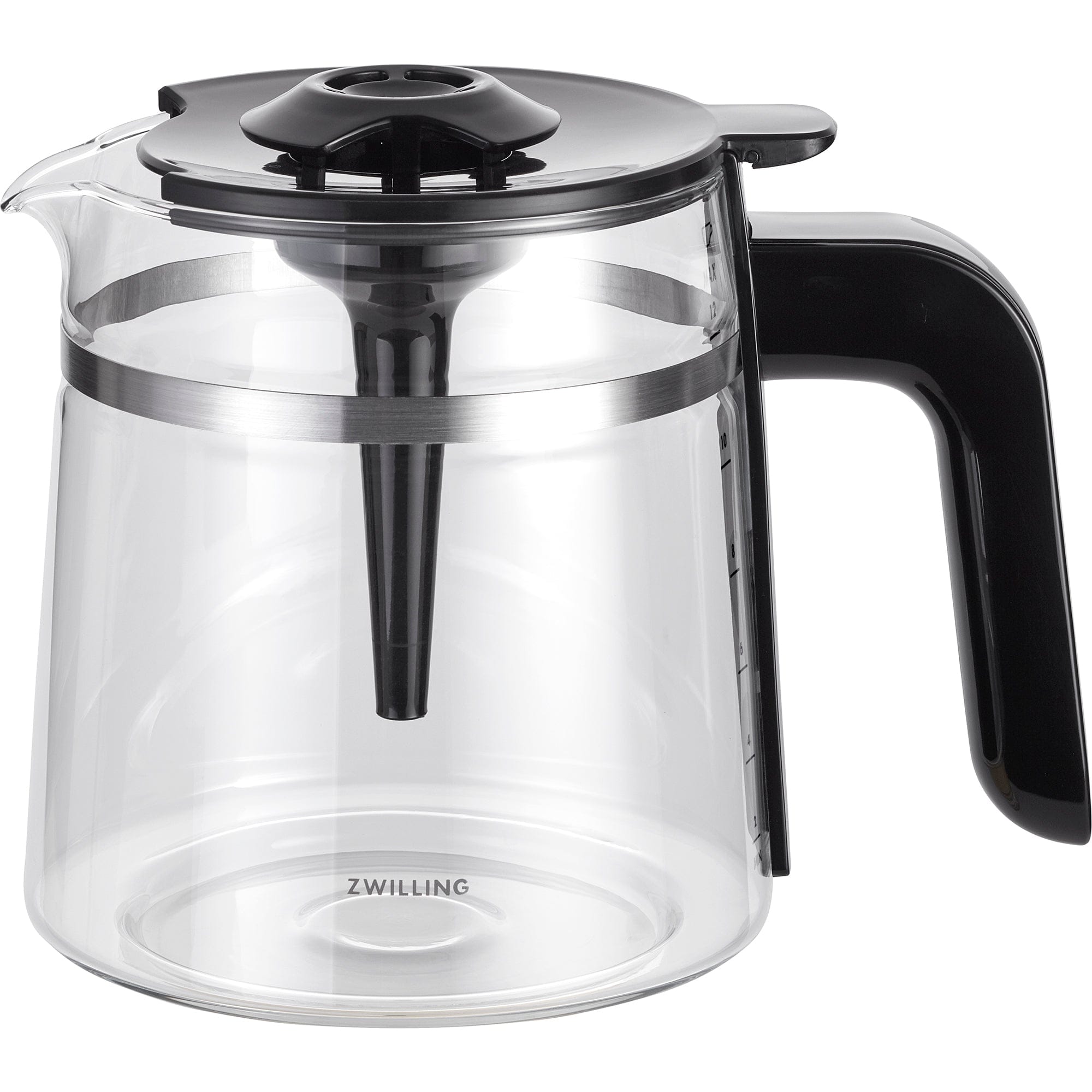 Zwilling Enfinigy Glass Drip Coffee Maker 12 Cup, Awarded the SCA Golden Cup Standard, Black