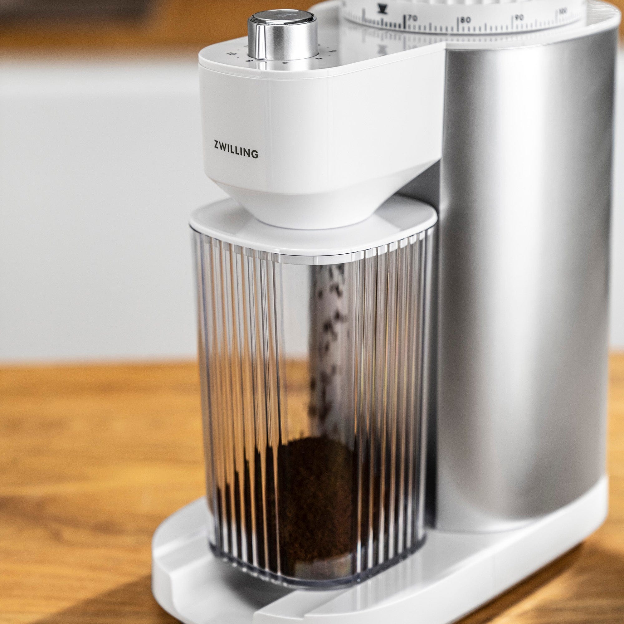 Zwilling Enfinigy Coffee Bean Grinder, Silver