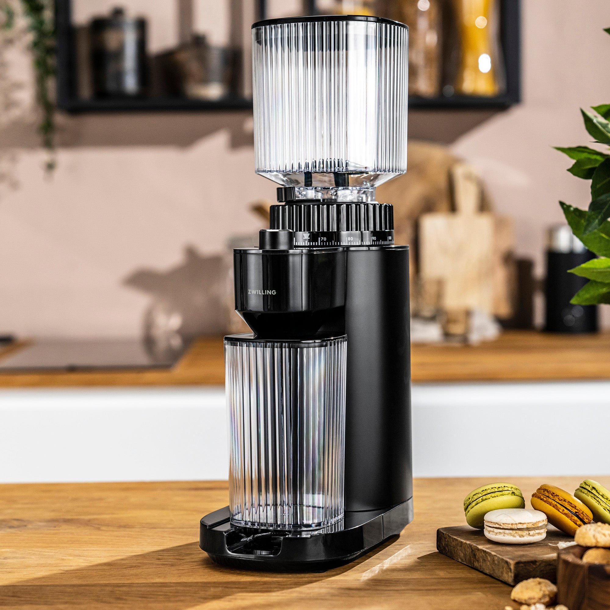 Zwilling Enfinigy Burr Coffee Grinder Electric, 140 Coffee Grinding Options from Espresso to Drip Coffee, Black