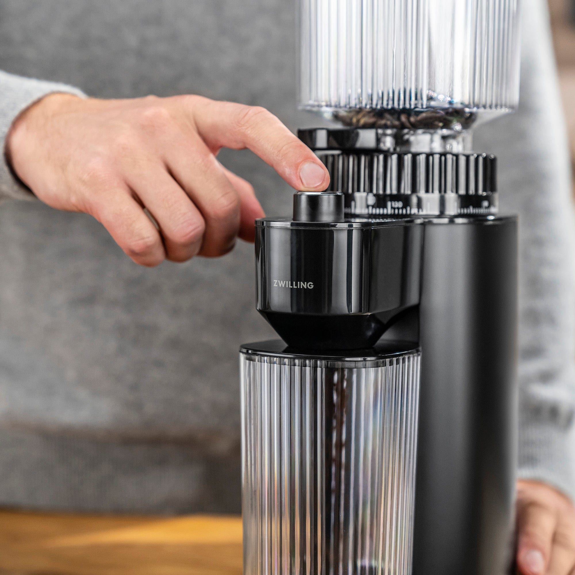 Zwilling Enfinigy Burr Coffee Grinder Electric, 140 Coffee Grinding Options from Espresso to Drip Coffee, Black