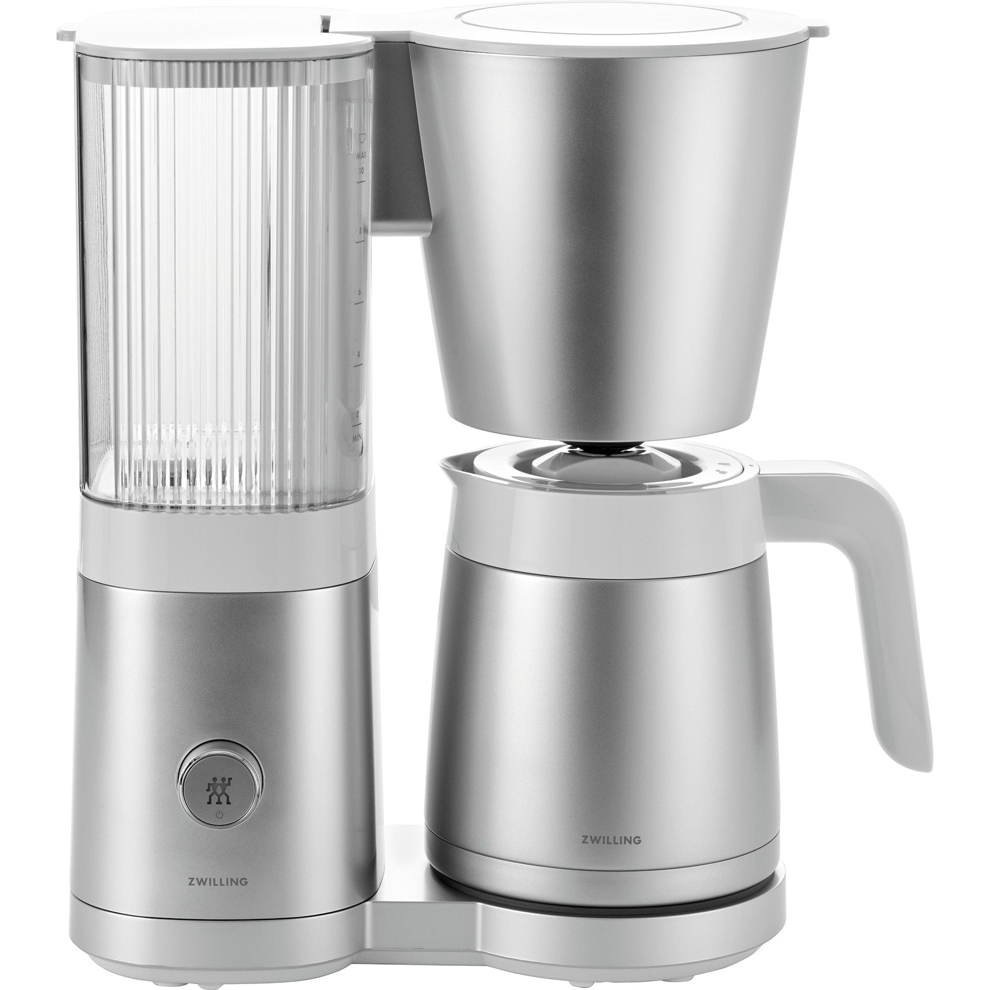 Zwilling Enfinigy Drip Coffee Maker with Thermo Carafe 10 Cup, Awarded the SCA Golden Cup Standard, Silver