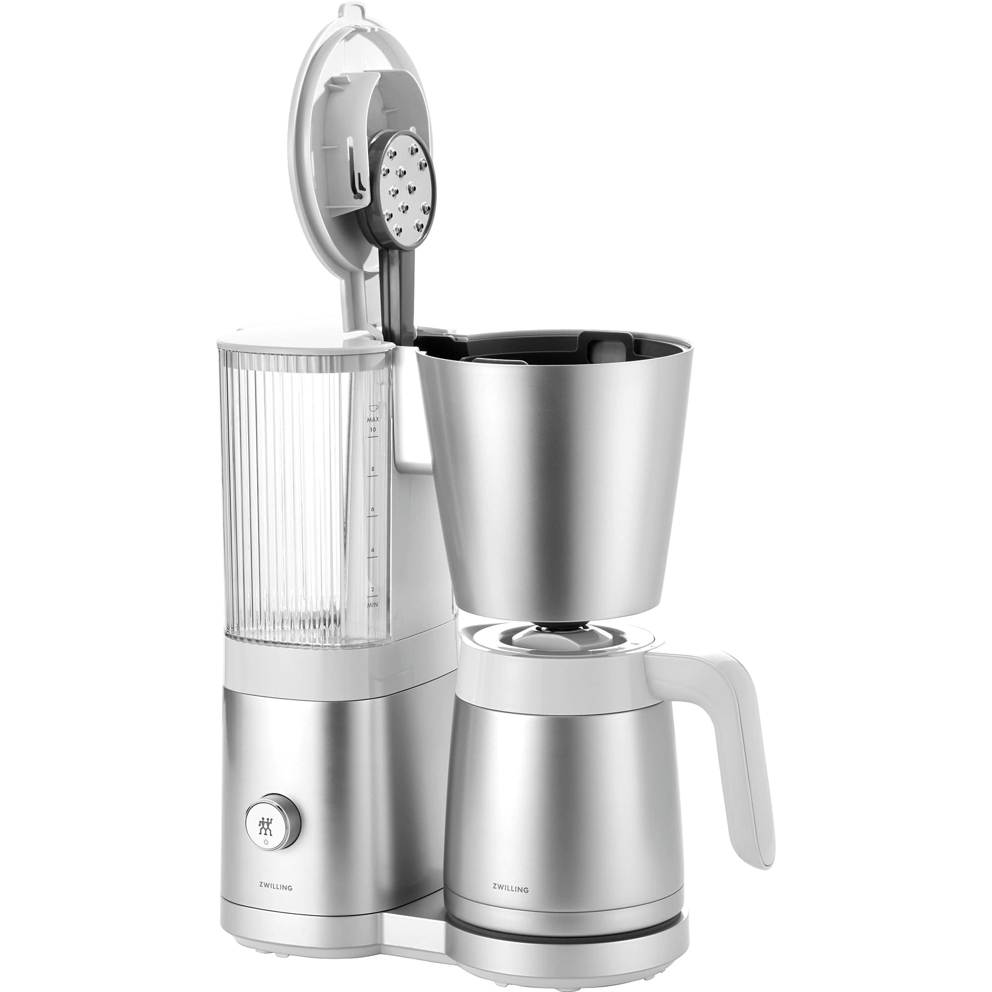 Zwilling Enfinigy Drip Coffee Maker with Thermo Carafe 10 Cup, Awarded the SCA Golden Cup Standard, Silver