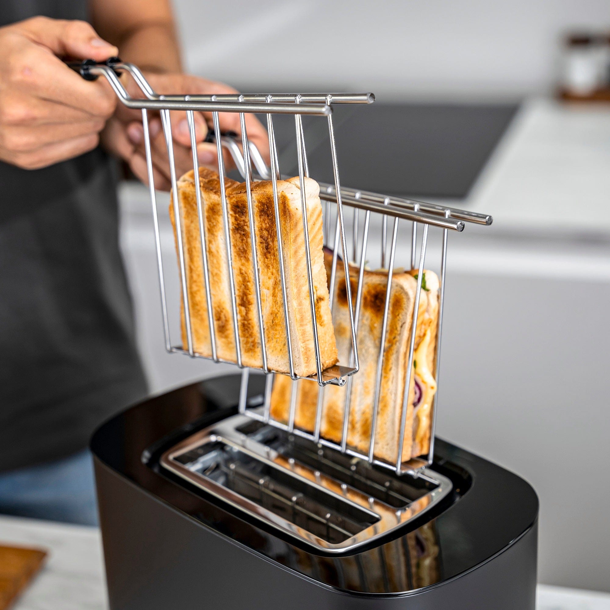 Zwilling Enfinigy Toaster Sandwich Rack - Short - Black