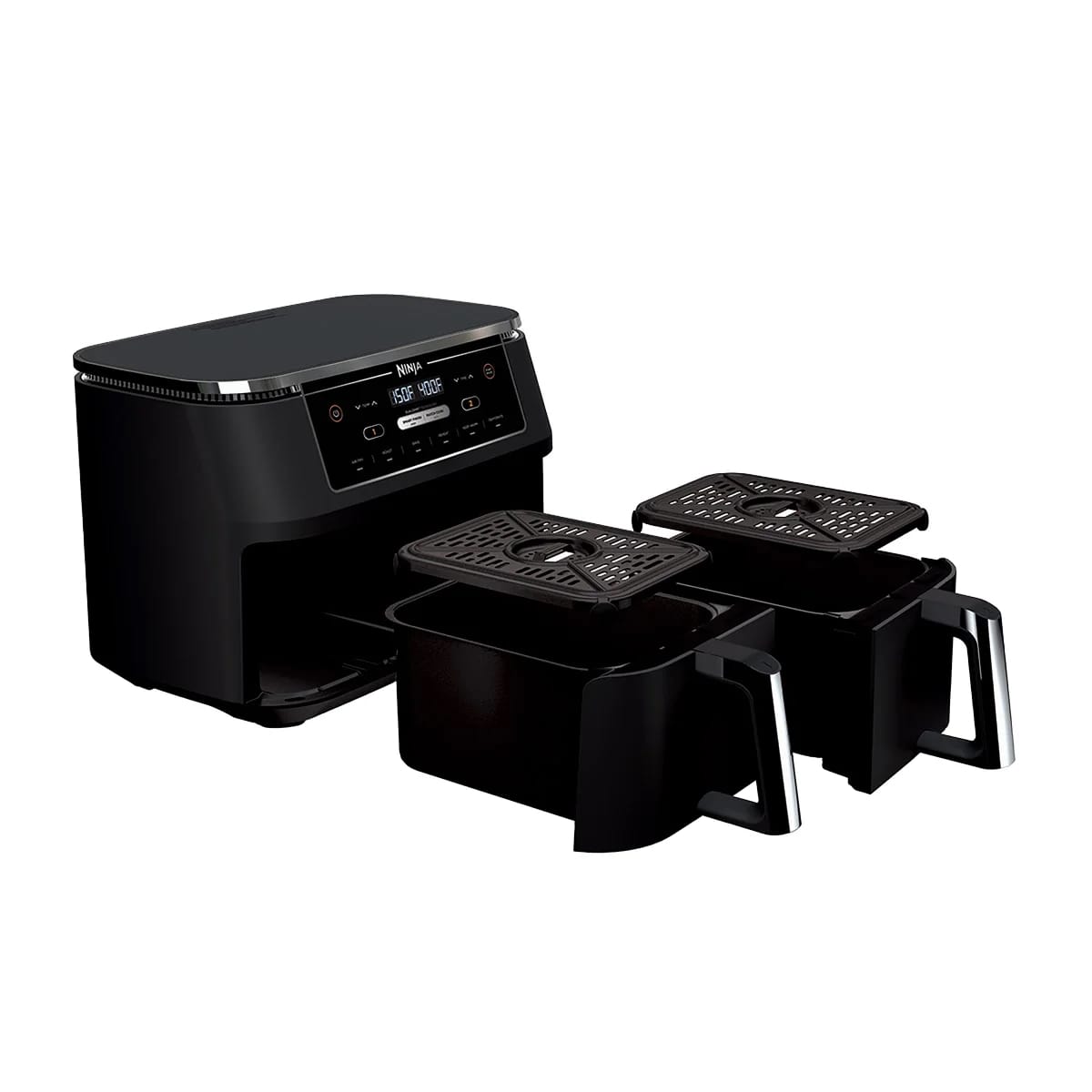 Ninja Foodi 6-in-1 XL 10-qt. 2-Basket Air Fryer with DualZone Technology Cooker, Black - Open Box