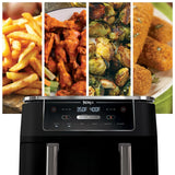Ninja Foodi 6-in-1 XL 10-qt. 2-Basket Air Fryer with DualZone Technology Cooker, Black - Open Box