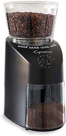 Capresso 560.01 8.8oz Infinity Conical Burr Grinder Black - Certified Refurbished