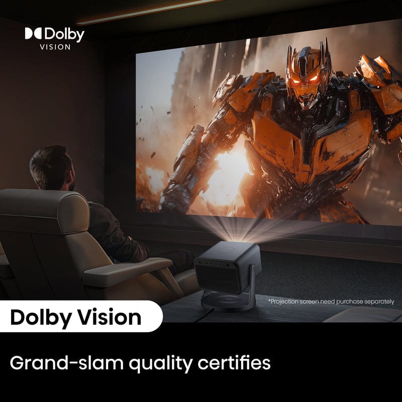 Hisense C2 4K Triple Laser Smart Mini Projector, Black - Certified Refurbished