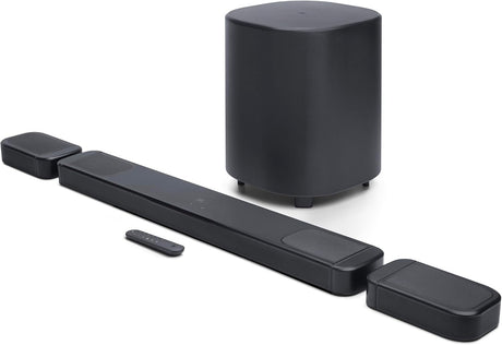 JBL 7.1.4 Ch Dolby Atmos MultiBeam Soundbar System, Black - Certified Refurbished