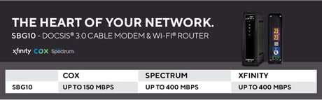 Arris Cable Modem Router Combo DOCSIS 3.0 16 x 4 Gigabit AC1600 WiFi - Certified Refurbished