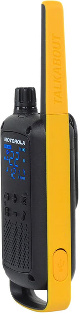 Motorola Solutions Rechargeable Two-Way Radios, Dual Pack, Black/Yellow