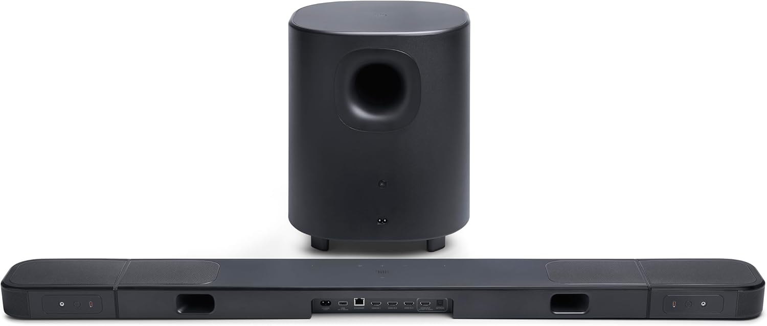 JBL 7.1.4 Ch Dolby Atmos MultiBeam Soundbar System, Black - Certified Refurbished