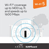Arris Cable Modem Router Combo DOCSIS 3.0 16 x 4 Gigabit AC1600 WiFi - Certified Refurbished