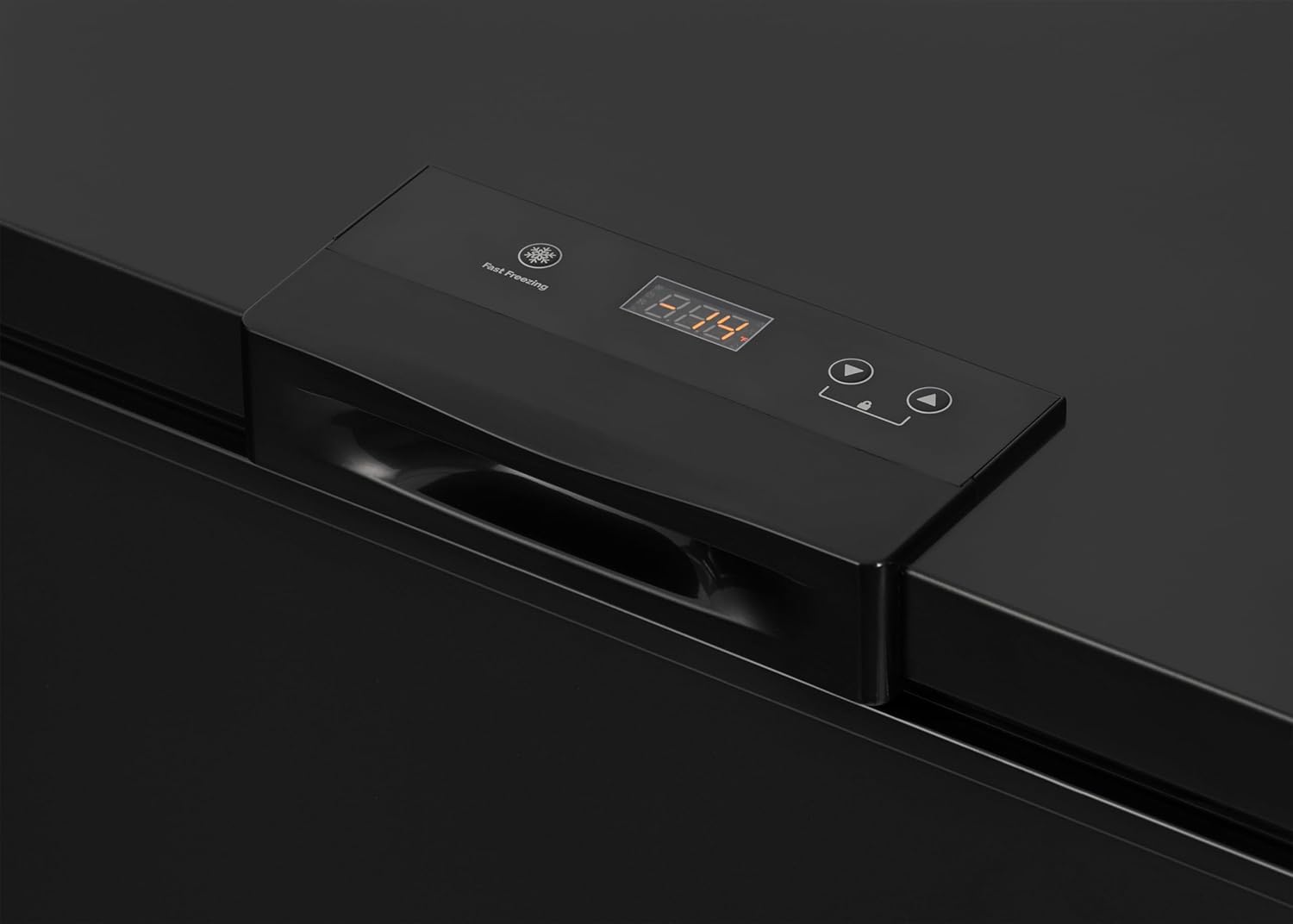 Newair Compact Chest Freezer with Temperature Control, 6.7 Cu. Ft., Black - Certified Refurbished