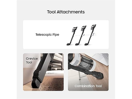 Samsung Bespoke Jet™ Cordless Stick Vacuum with All-in-One Clean Station, Misty White