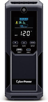 CyberPower Intelligent LCD UPS Battery Backup and Surge Protector, 1500VA/900W, 12 Outlets 2 USB Ports, AVR - Certified Refurbished