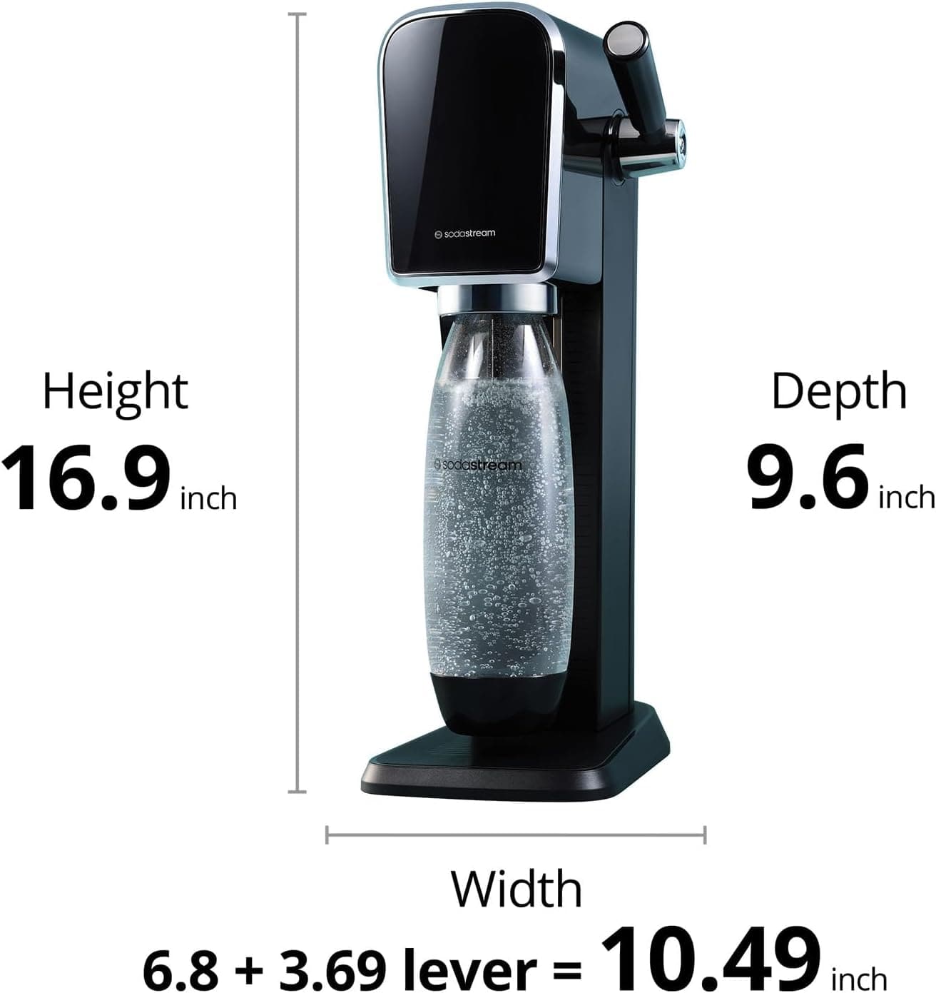 SodaStream ART Sparkling Water Maker Starter Kit, Black