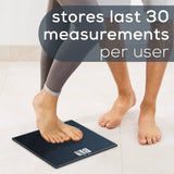 Beurer Bluetooth Glass Scale with BMI Measurement, Smart Digital Bathroom Scale Connects with Health App Analyzer, Black - Refurbished