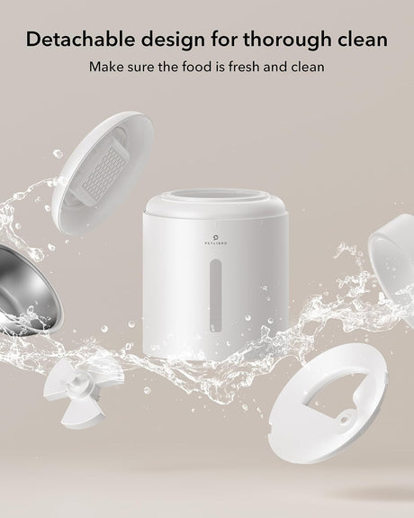 Petlibro Granary Automatic Pet Feeder, 5G Wi-Fi, 5L, Low Food Sensor, White - Certified Refurbished