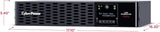 CyberPower Smart App Sinewave UPS Battery Backup and Surge Protector, 1500VA/1500W, 8 Outlets, 2U Rack/Tower - Certified Refurbished