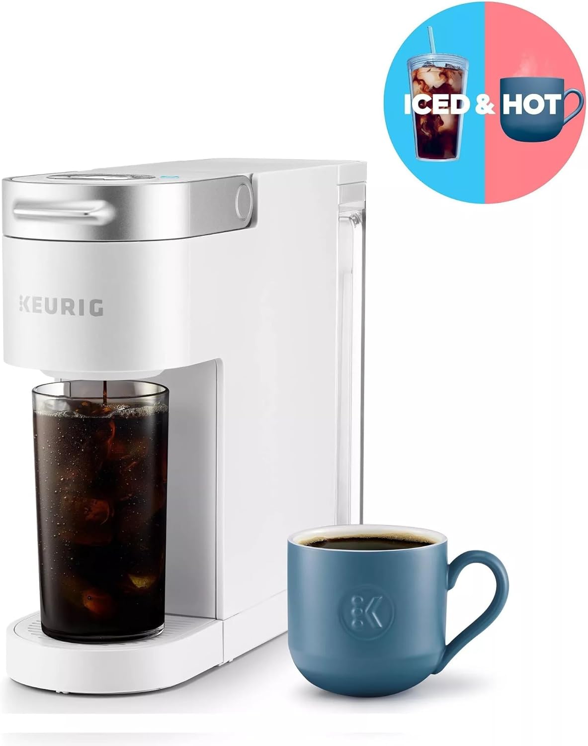 Keurig K-Iced Plus Single Serve Coffee Maker, White - Certified Refurbished