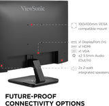 ViewSonic 27 Inch IPS 1080p Monitor with 120Hz, Eye Care, HDMI, DisplayPort, and VGA Inputs for Home and Office - Certified Refurbished
