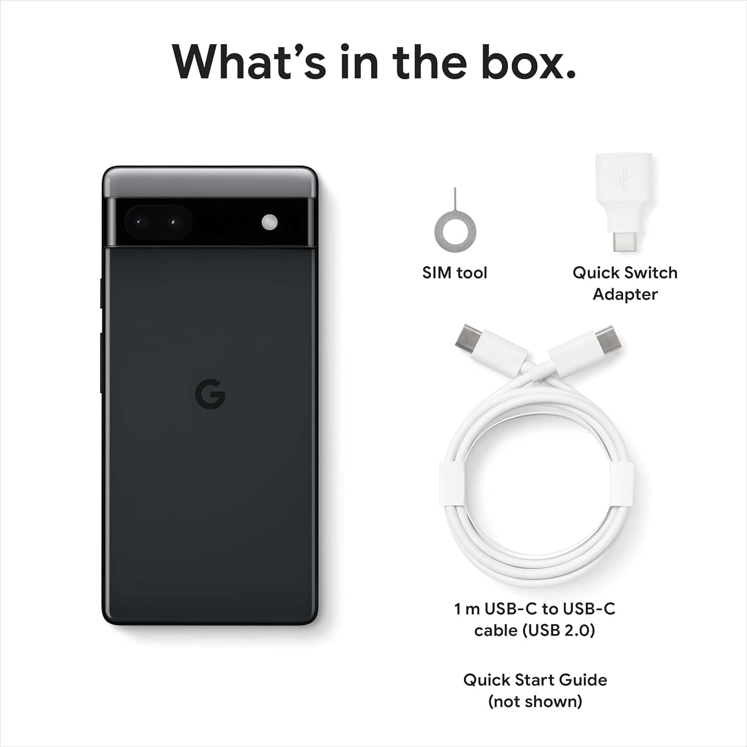 Google Pixel 6a Unlocked 5G Android Phone, 12 Megapixel Camera, 24-Hour Battery, Works with All Carriers, Charcoal