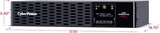 CyberPower Smart App Sinewave UPS Battery Backup and Surge Protector, 1500VA/1500W, 8 Outlets, 2U Rack/Tower - Certified Refurbished