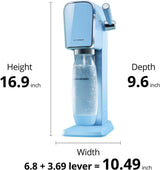 SodaStream ART Sparkling Water Maker Starter Kit, Misty Blue
