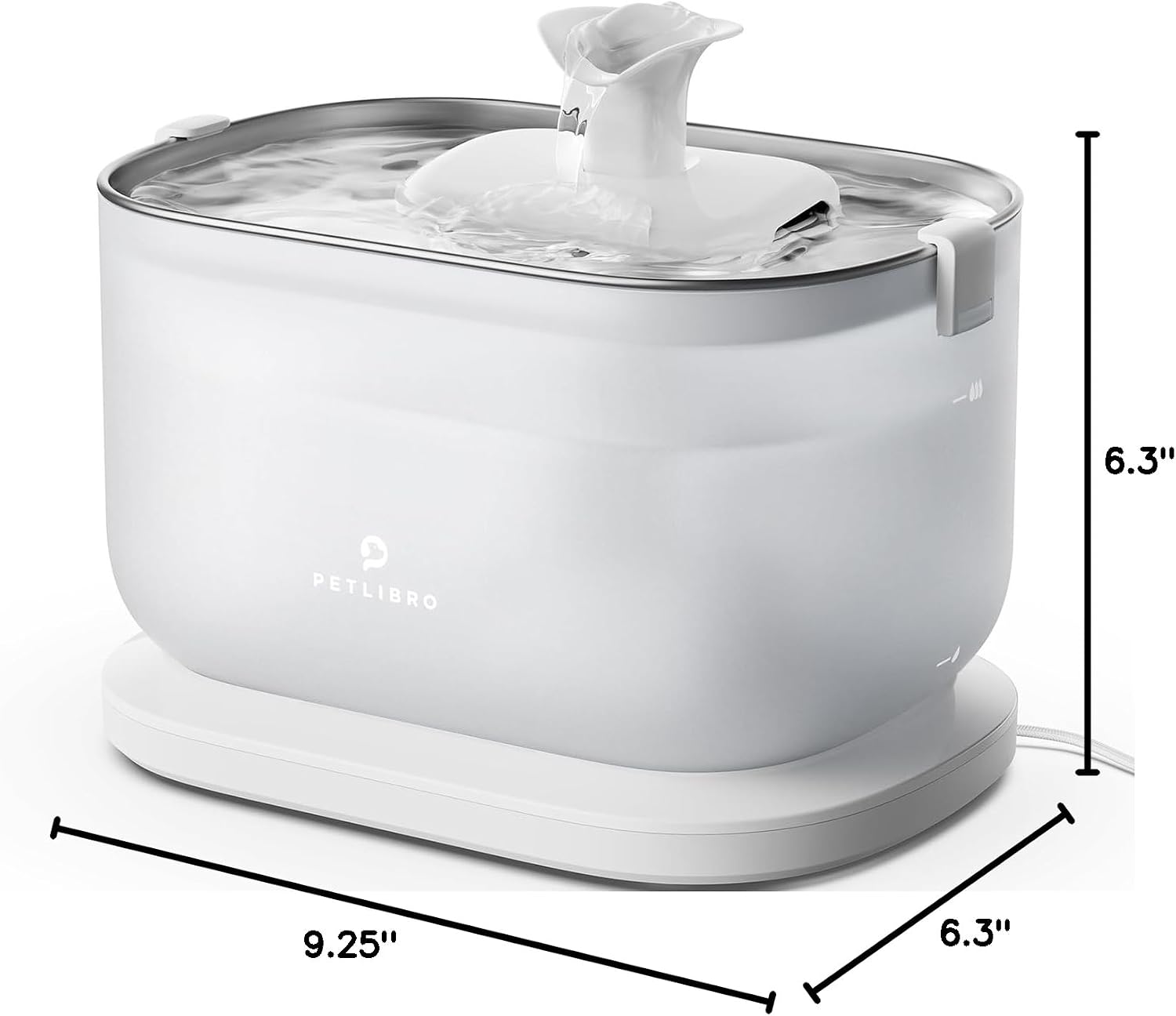 Petlibro Cat Water Fountain with Wireless Pump, 2.5L/84oz with Two Flow Modes, White - Certified Refurbished