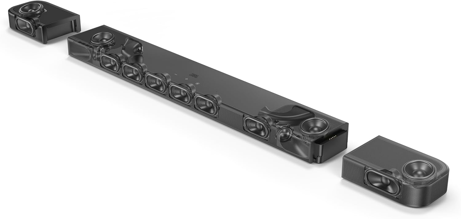 JBL 7.1.4 Ch Dolby Atmos MultiBeam Soundbar System, Black - Certified Refurbished