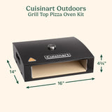 Cuisinart Grill Top Pizza Oven Kit, Black