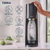 SodaStream Terra Sparkling Water Maker Starter Kit, Black