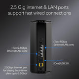 Netgear Nighthawk RS300 Tri-Band WiFi 7 Router, Wireless Speed Up to 9.3 Gbps, Covers Up to 2500 Sq. Ft., Black - Certified Refurbished