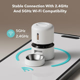 Petlibro Granary Automatic Pet Feeder, 5G Wi-Fi, 3L, Timed Dry Food Dispenser, White - Certified Refurbished