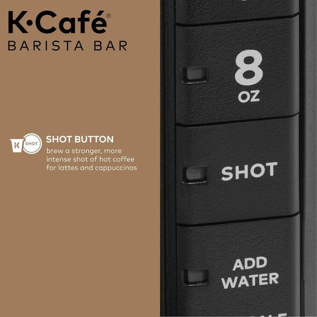 Keurig K-Café Barista Bar Single Serve Coffee Maker with Cold Brew, Black - Certified Refurbished