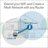 Netgear EAX17 AX3000 WiFi 6 Dual-Band Range Extender, Up to 3.0 Gbps Speed, Covers 1500 sq. ft. and 20 Devices - Certified Refurbished