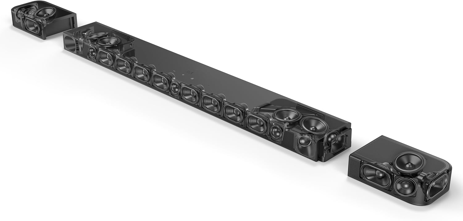 JBL 11.1.4 Ch Dolby Atmos MultiBeam Soundbar System, Black - Certified Refurbished