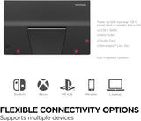 ViewSonic 17 Inch 1080p IPS Portable Gaming Monitor with 144Hz, AMD FreeSync,2 Way Powered 60W USB C, Mini HDMI - Certified Refurbished